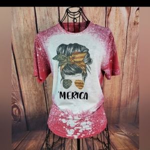 6 Assorted print tees; you get all six. | All size M ladies